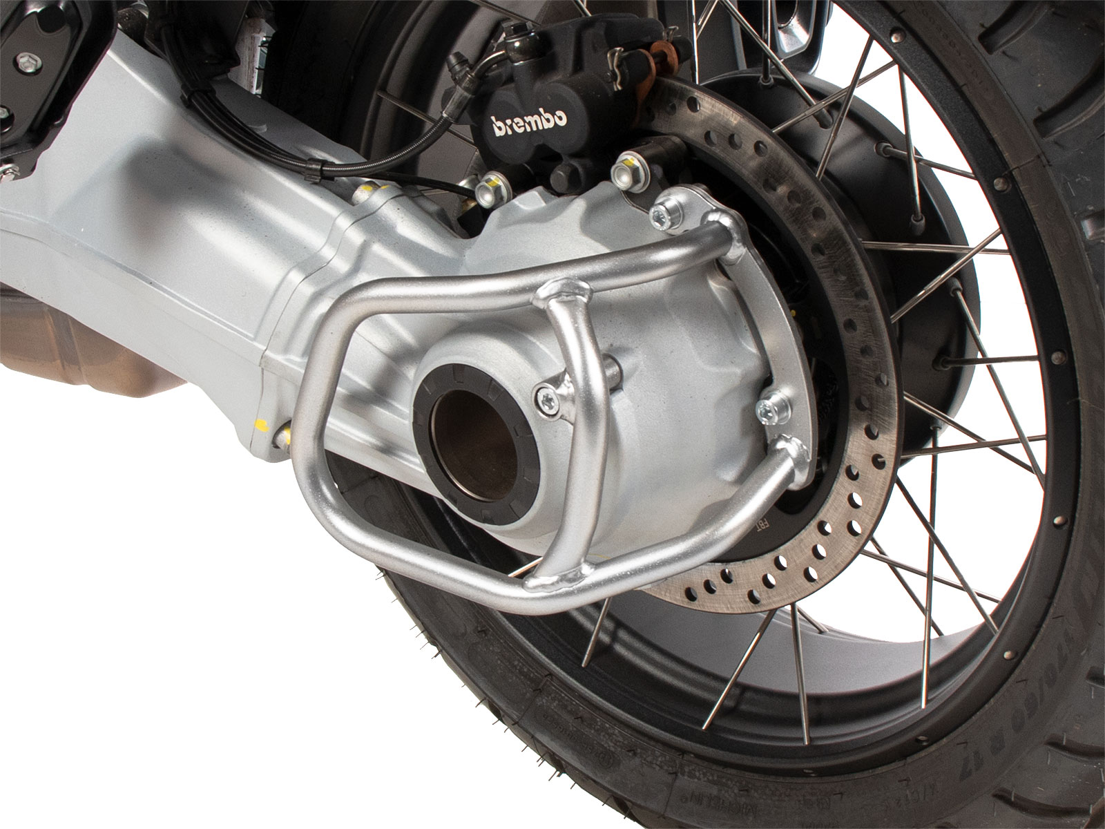 Kardanschutz silber für Moto Guzzi V 100 Mandello /S (22-) Hepco & Becker