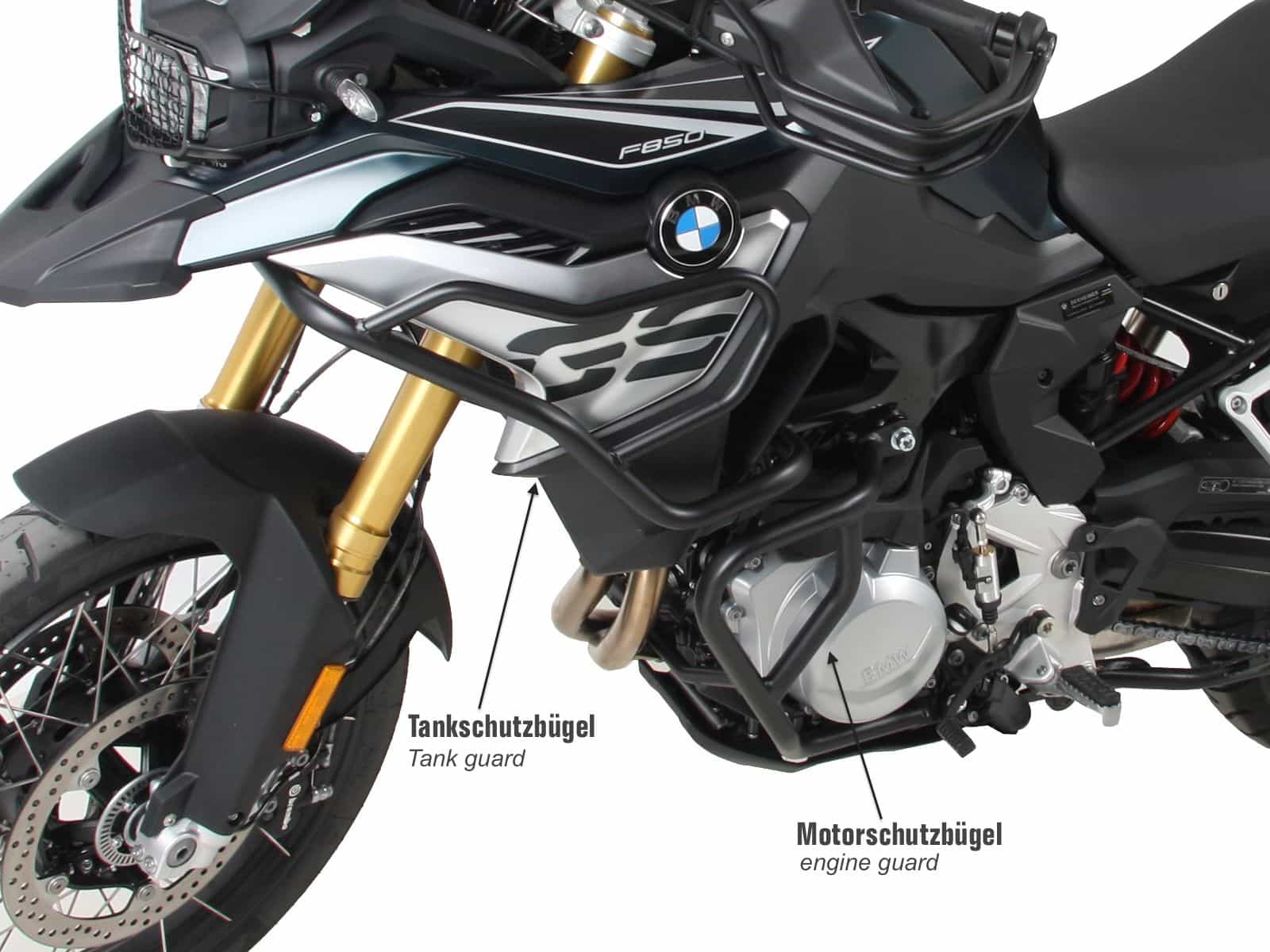 Motorschutzbügel schwarz für BMW F 750 GS Hepco & Becker