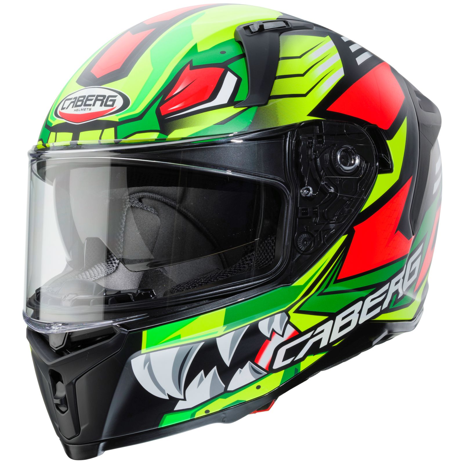 Caberg Helm Avalon Giga, matt-schwarz/fluo-gelb-rot