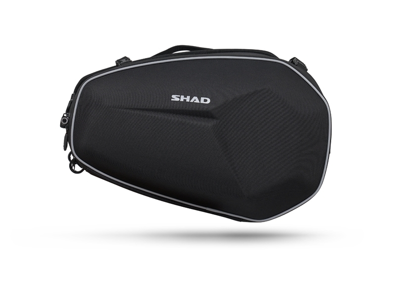 SHAD E48 erweiterbare Satteltaschen Schwarz - 46/58L