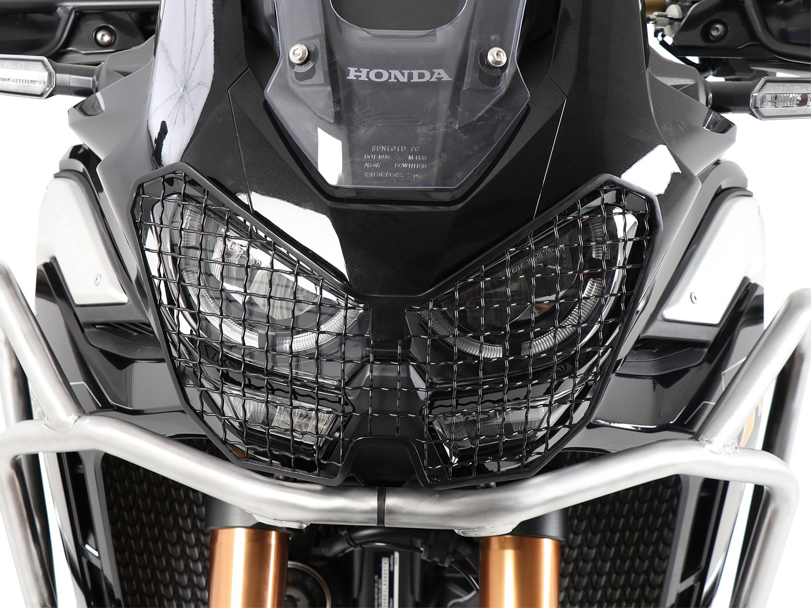 Lampenschutzgitter schwarz für Honda CRF 1100 Africa Twin Adventure Sports (20-23) Hepco & Becker