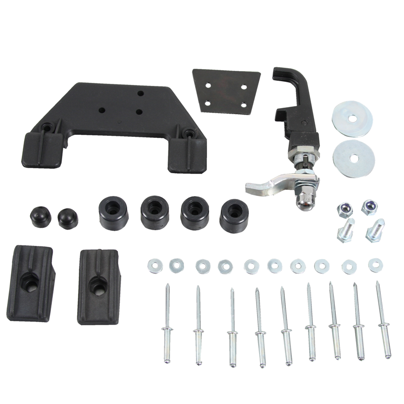 Schnellverschluss-Kit für Ledertaschen zur Montage an Rohrpacktaschenhaltern (1 Seite)