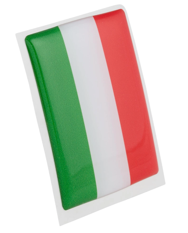 Vespa Emblem "Italien" 4-Eck Kaskade, rot/grün/weiß