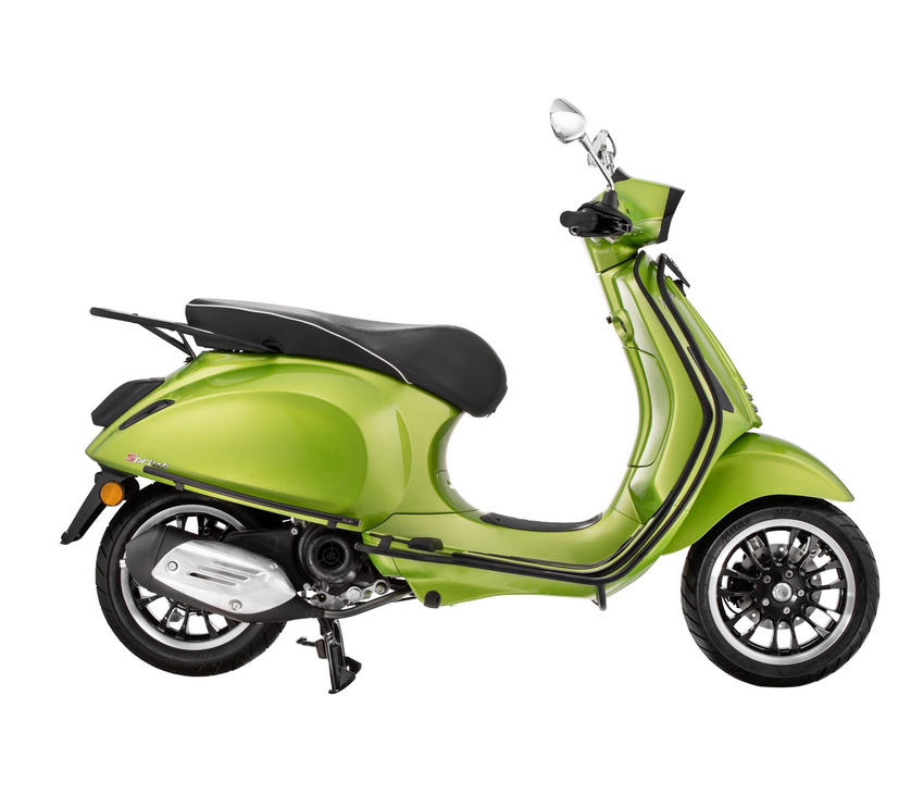 Sturzbügel Beinschild für Vespa Primavera /​Sprint 50-150ccm, schwarz matt