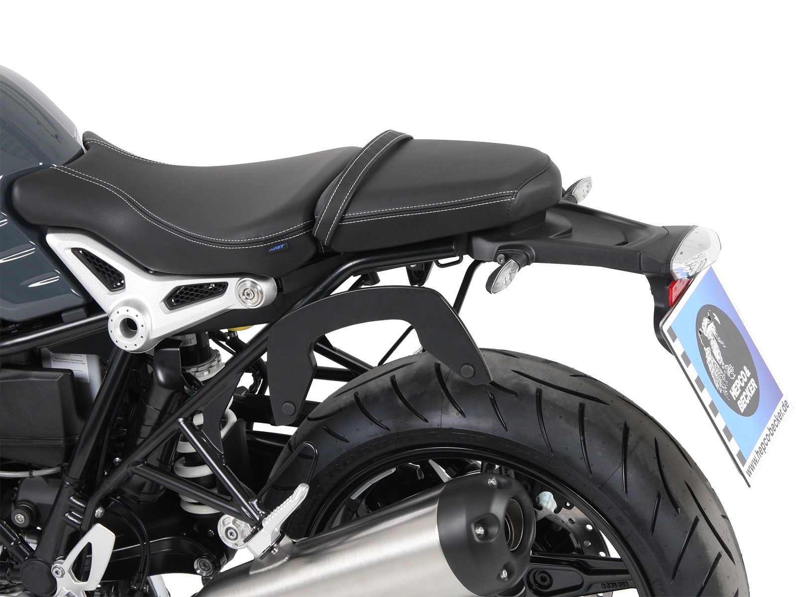 C-Bow Seitenträger schwarz für BMW R nineT Pure (17-23) Hepco & Becker