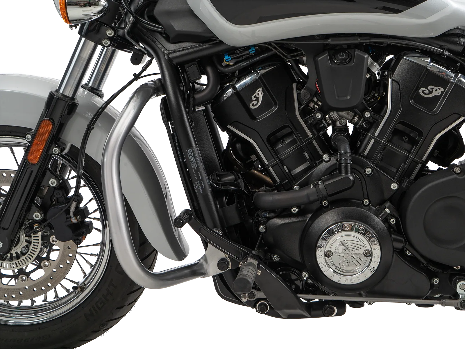 Motorschutzbügel chrom für Indian Scout Sixty Classic (25-) (mit vorverlegter Fußrastenanlage)