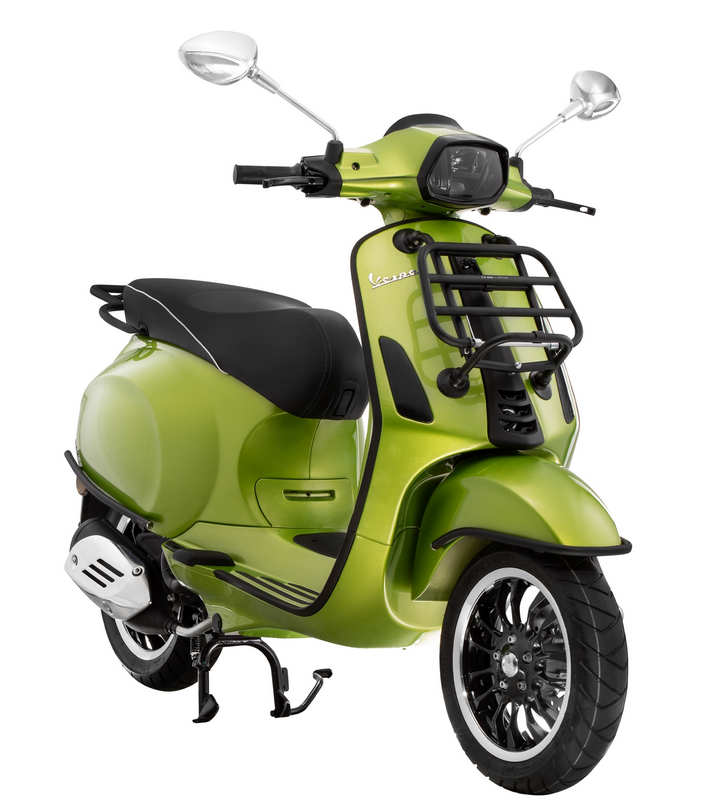 Gepäckbrücke hinten für Vespa Primavera /​Sprint /​Elettrica 50-150ccm, schwarz matt