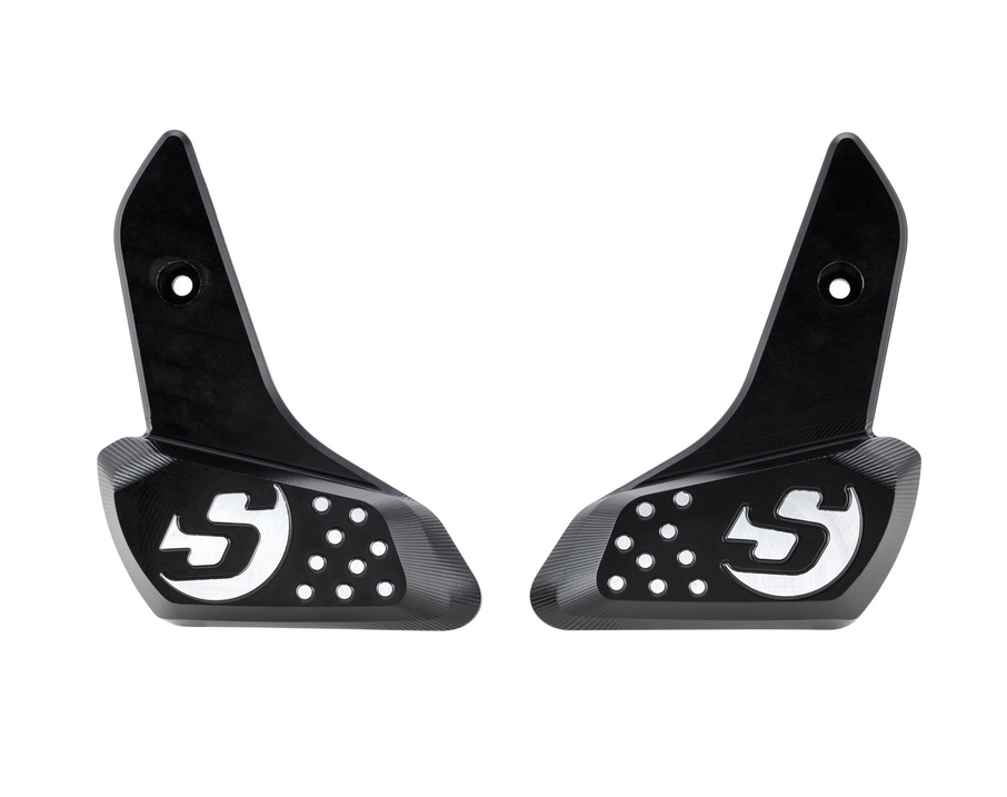Fußrasten rechts und links für Vespa Primavera /​Sprint 50-150ccm 2T/​4T AC, schwarz