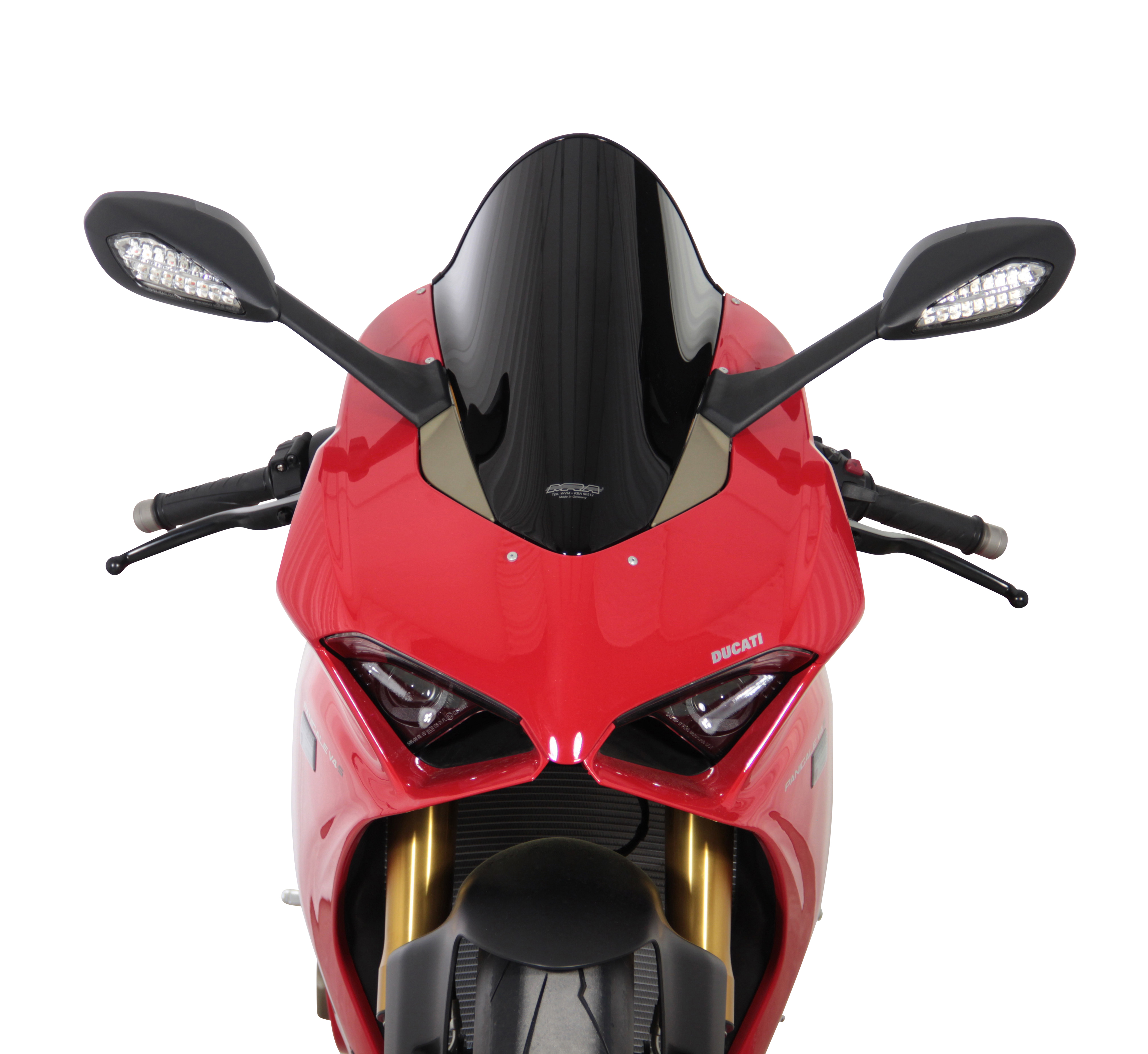Racingscheibe "R" schwarz für Panigale V4 /R /S Orignal MRA