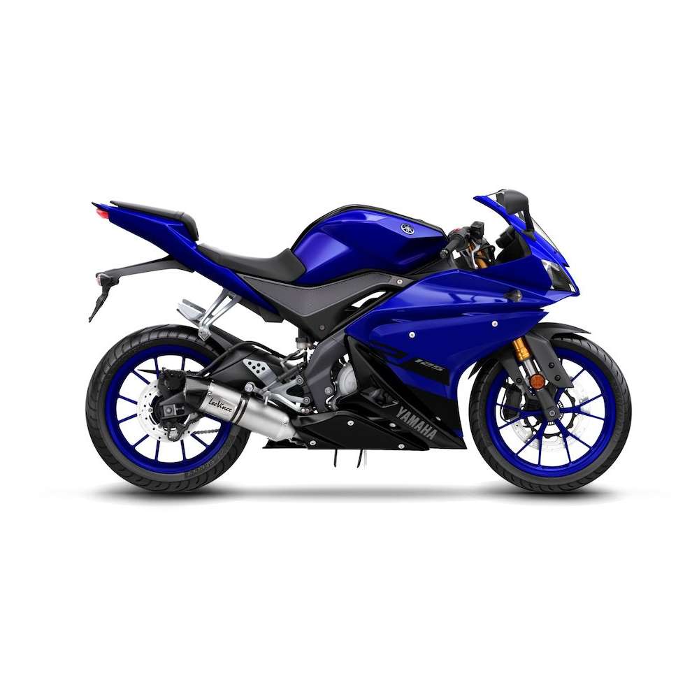 LeoVince Komplettanlage LV One Evo für Yamaha MT-125 /YZF-R 125, silber, E-Gutachten