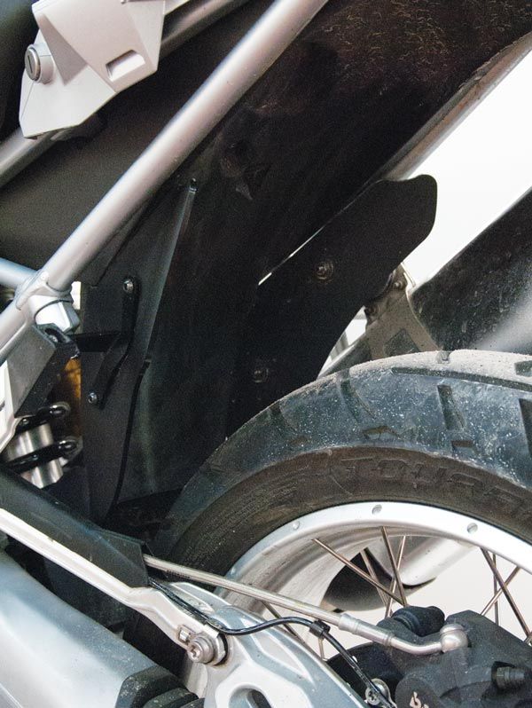Hinterer Spritzschutz für BMW R 1200 GS LC /Adventure LC, Kunststoff, schwarz