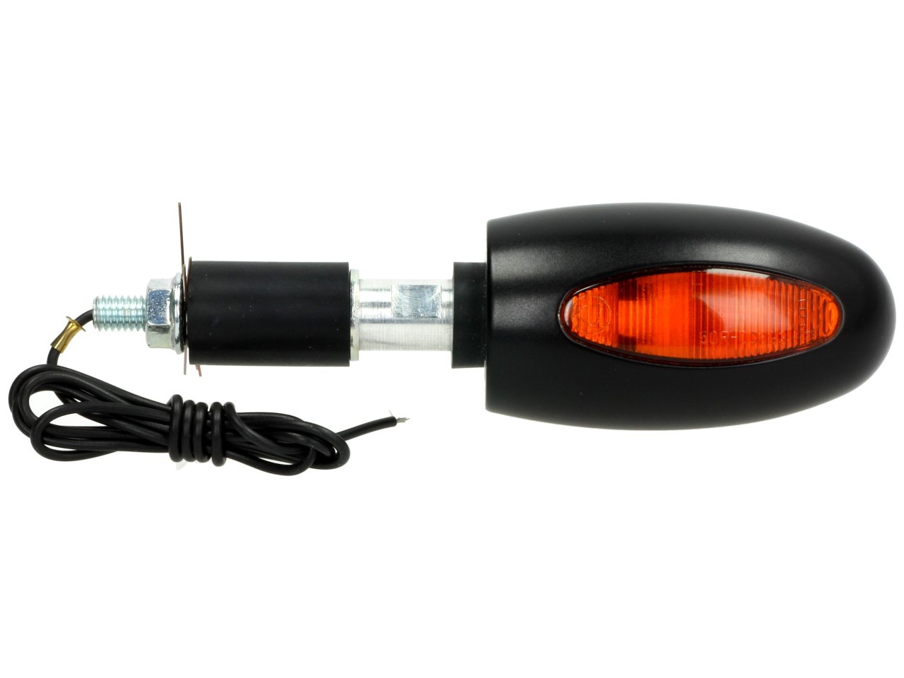 Kellermann Blinker, BL 1000 yellow, Messing, Halogen, VR/VL, 12 V, 21 W, schwarz seidenmatt