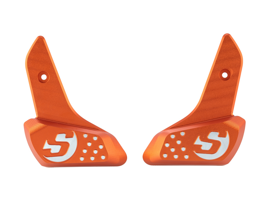 Fußrasten rechts und links für Vespa Primavera /​Sprint 50-150ccm 2T/​4T AC, orange matt