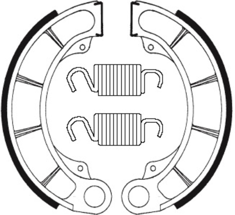 Tecnium Scooter Organische Bremsbacken - BA198