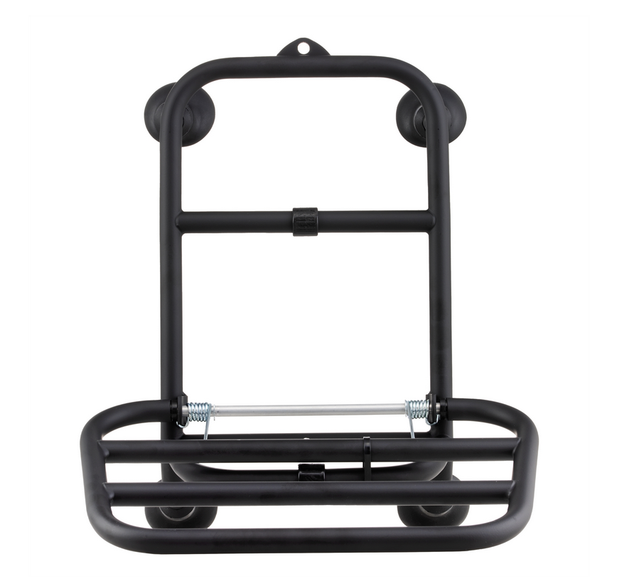 Gepäckträger vorne für Vespa GTS /​GTS Super HPE /​GTV 125/​300 ('19-), klappbar, schwarz matt
