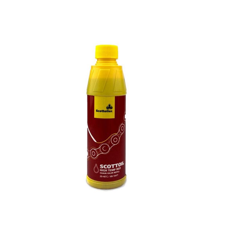 Scottoiler High Temp Red Lubricant für Kettenschmiersysteme - 250ml Flasche