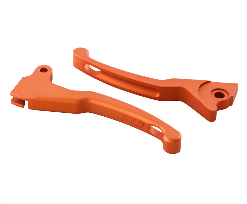 Sporthebel Set Bremse Shorty für Vespa LX /​LXV /​S /​Primavera /​Sprint 50-150ccm, orange matt