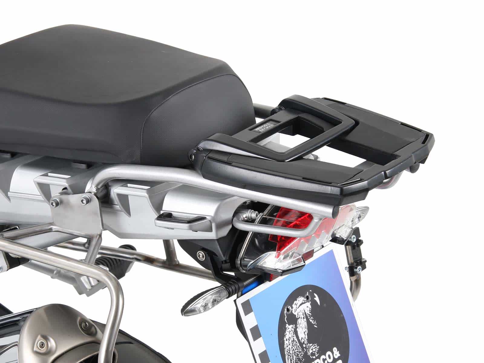 Easyrack Topcase-Träger silber für Kombination ohne Original-Gepäckbrücke für BMW R 1200 GS (08-12)