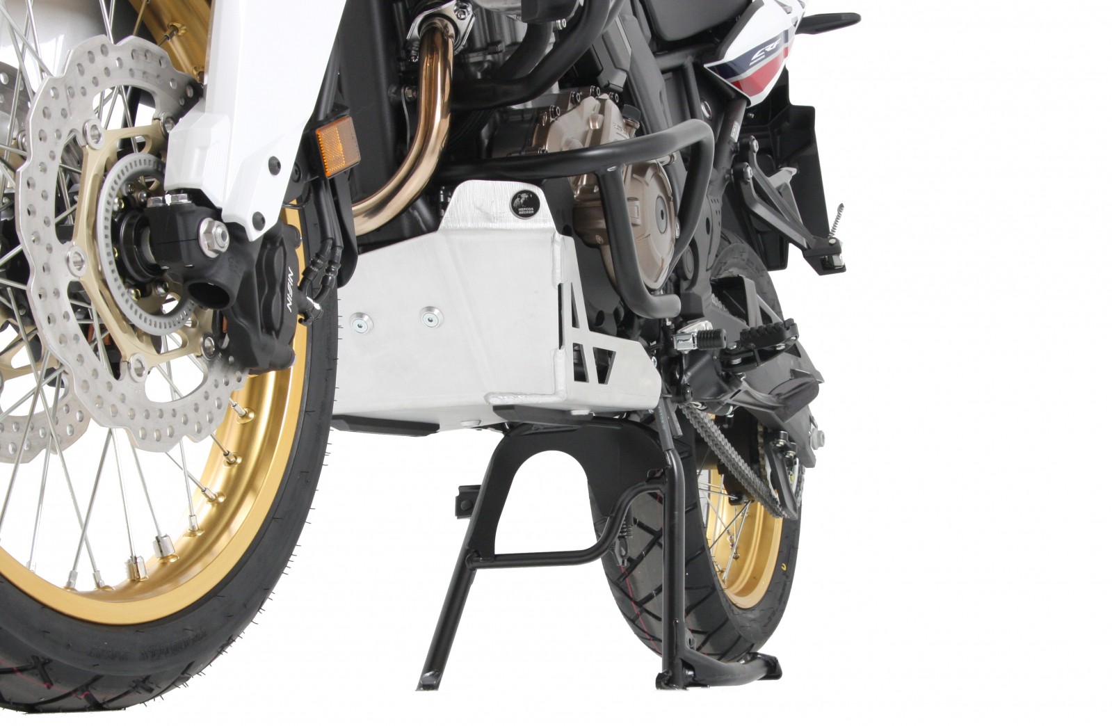 Motorschutzplatte silber für Honda CRF 1000 Africa Twin (Bj.16-17) Hepco & Becker
