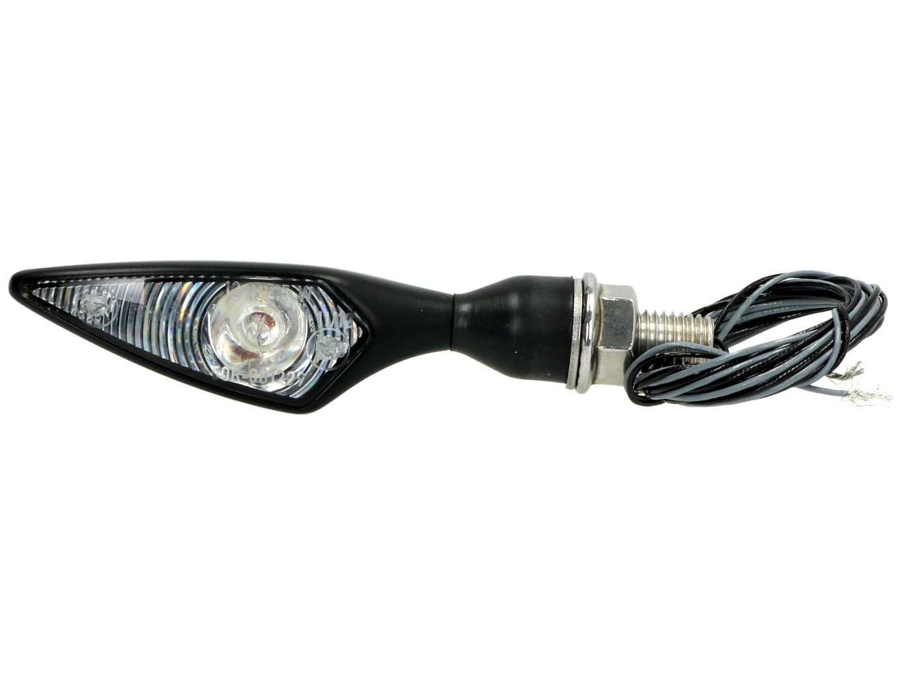 Kellermann Blinker, Rhombus, Stahl, LED, VR/HL, 12 V, schwarz seidenmatt, M8x20, E-geprüft