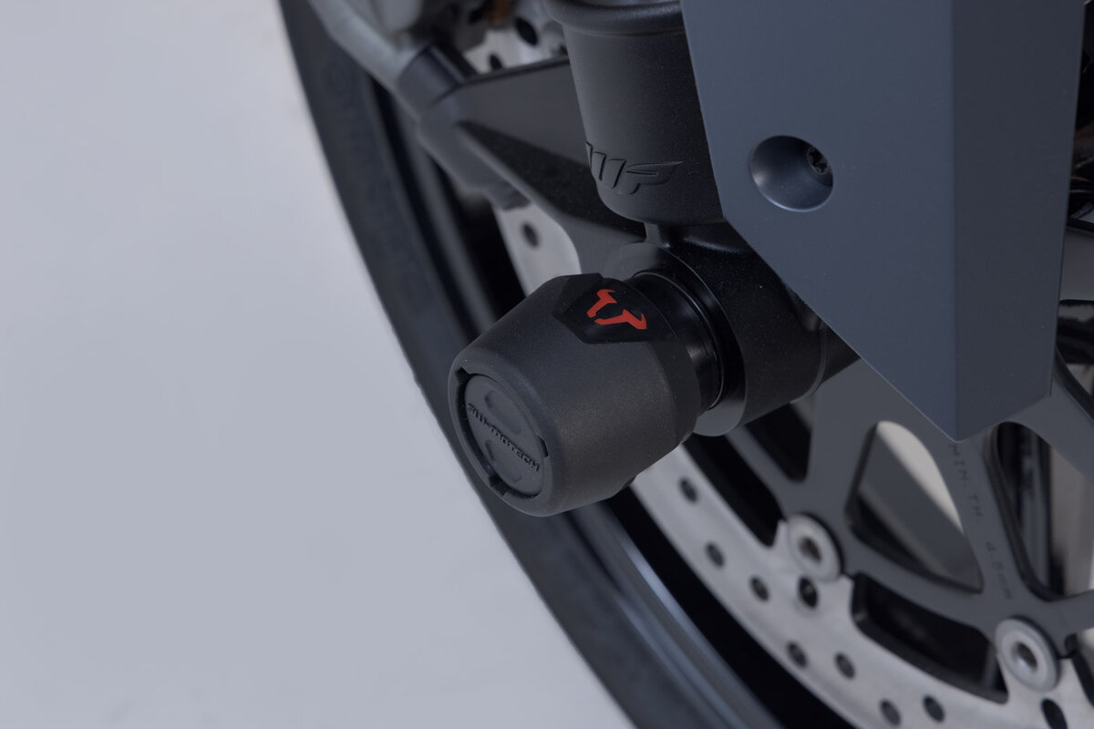 SW-Motech Sturzpad-Kit für Vorderachse schwarz für KTM Modelle
