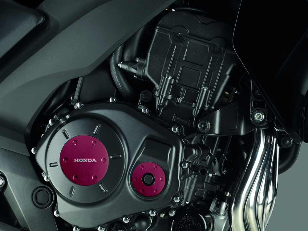 Original Honda CBF 1000 F Motorgehäuse Ornament Pearl Siena Red R320