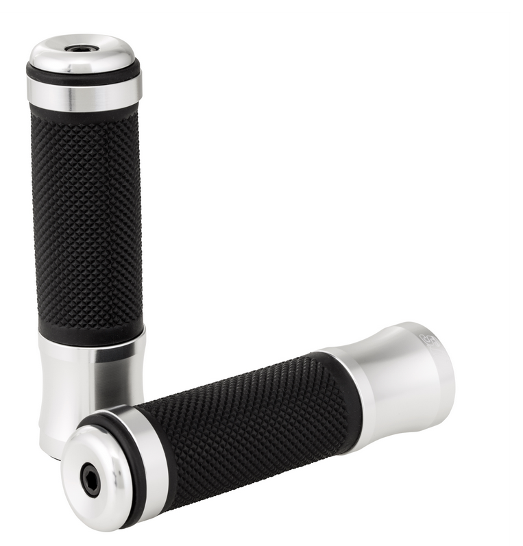 Griffe Ø 24/24 mm, L 125 mm für Vespa PX 125-200ccm, schwarz/silber