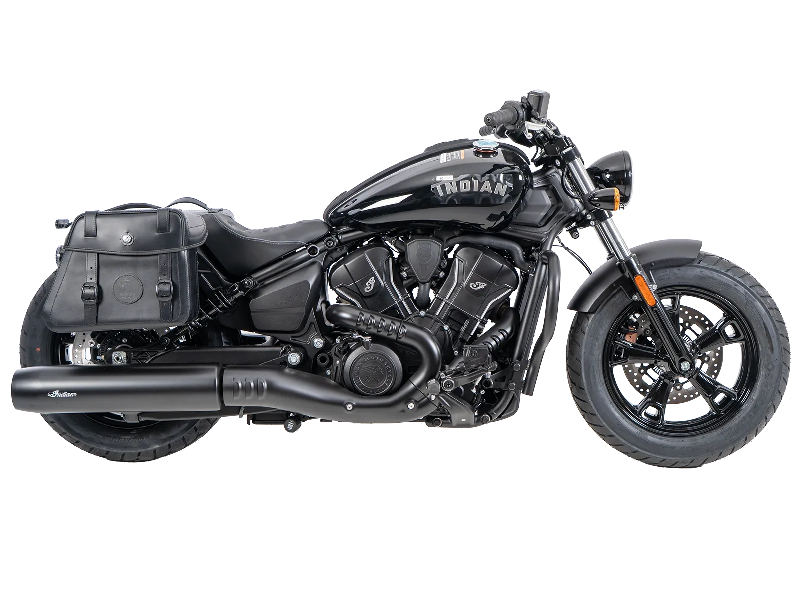 Cutout Taschen Set schwarz inkl. Halter für Indian Scout Sixty Classic (25-) Hepco & Becker