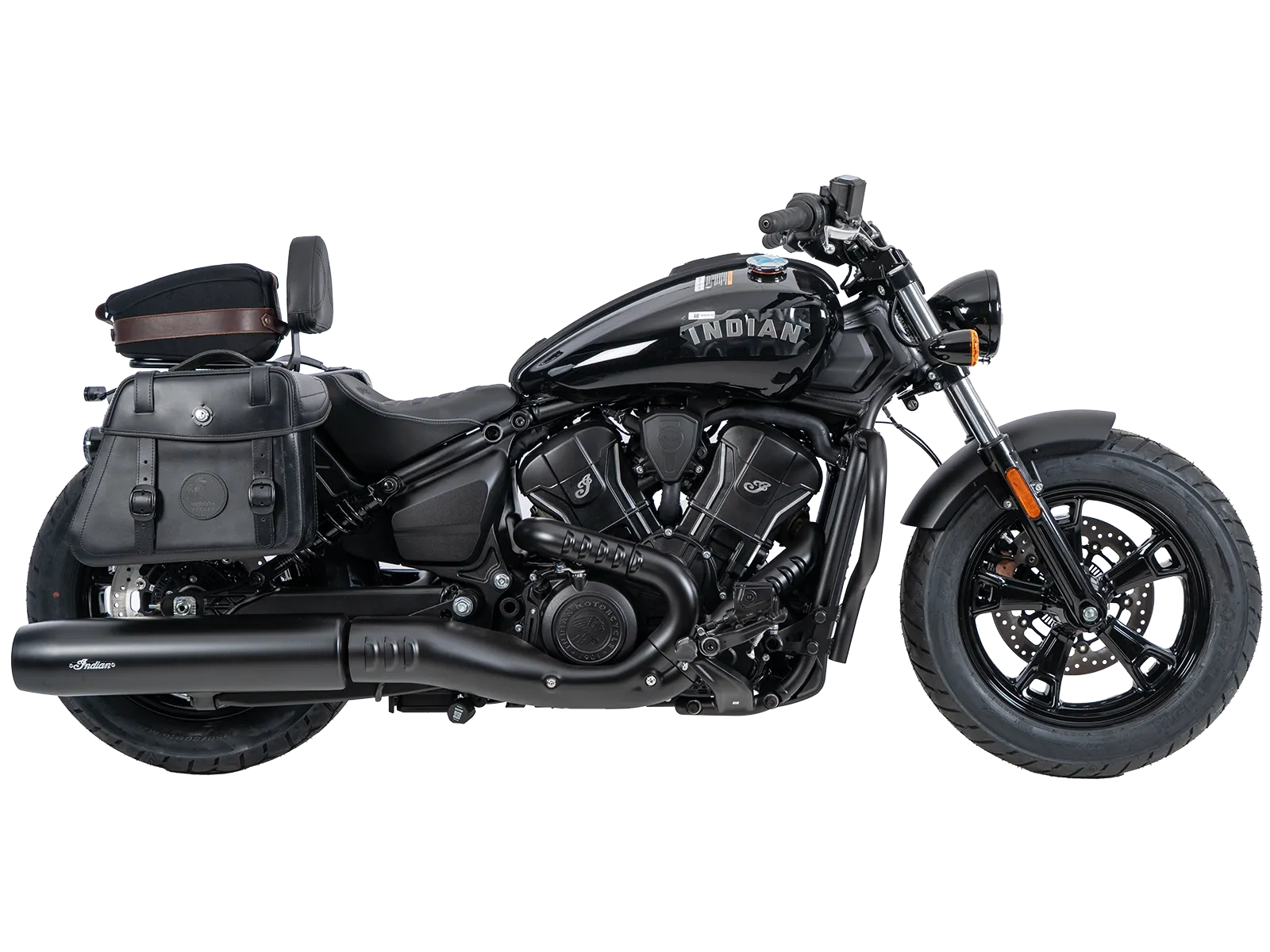 Cutout Taschen Set schwarz inkl. Halter für Indian Scout Sixty Classic (25-) Hepco & Becker