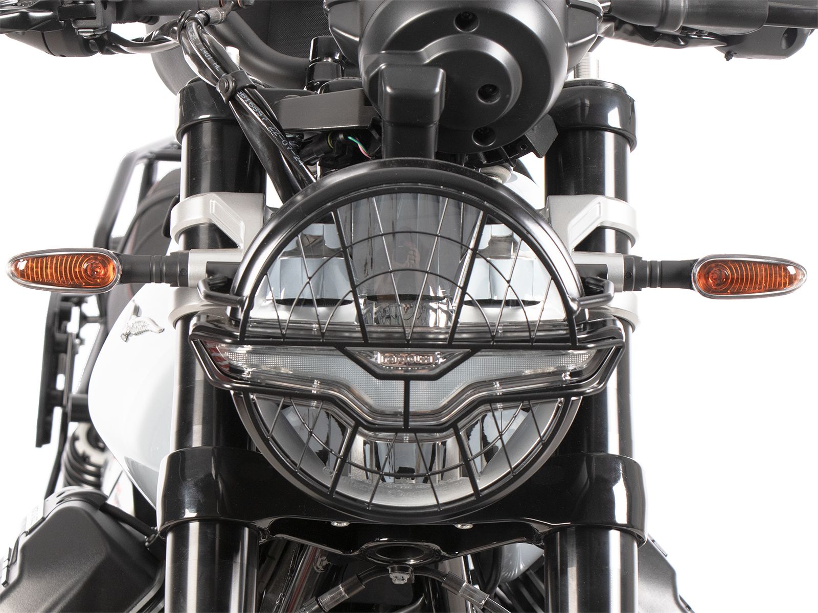Lampenschutzgitter schwarz für Moto Guzzi V7 850 Sport (25- ) Hepco & Becker