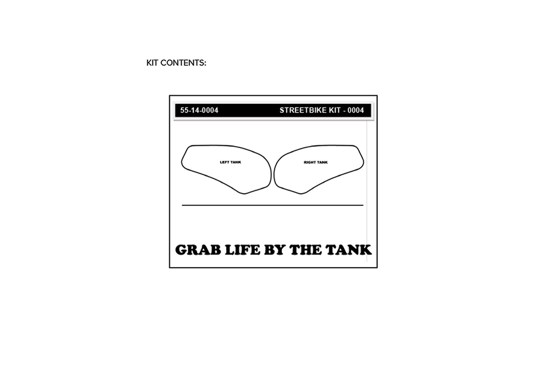 Stompgrip schwarz, Icon, für Yamaha YZF-R6, 2003-2005