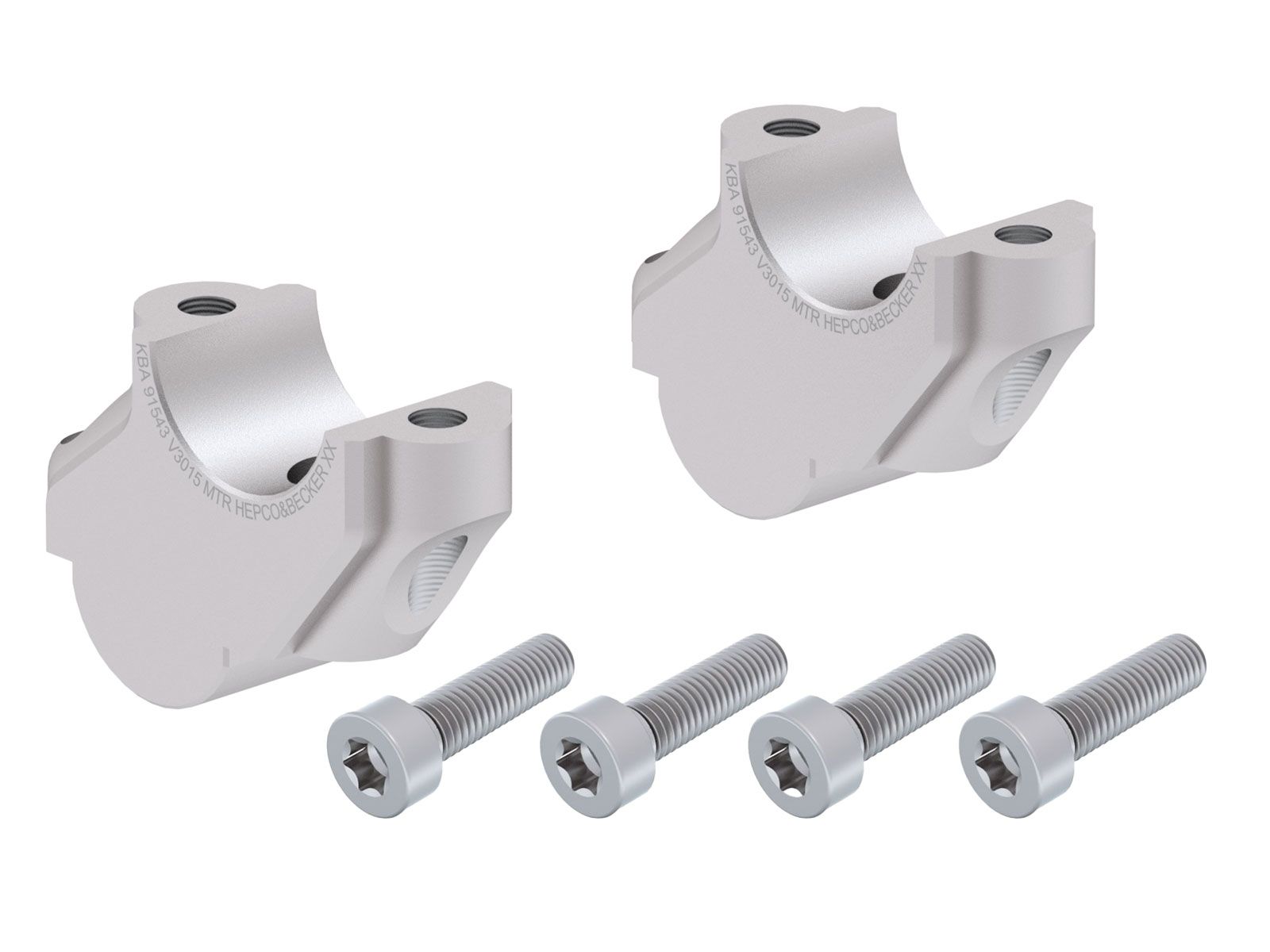 Lenkererhöhung H=30 mm mit Versatz 15 mm zurück für BMW F 800 GS (08-18) Hepco & Becker