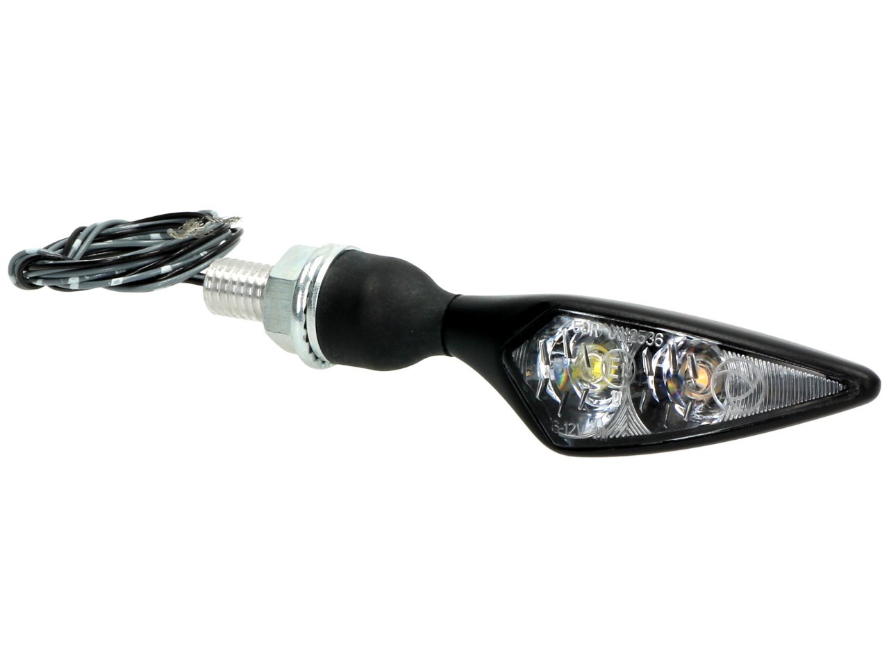 Kellermann Blinker, Rhombus PL, Stahl, LED, vorne links, 12 V, schwarz seidenmatt, E-geprüft