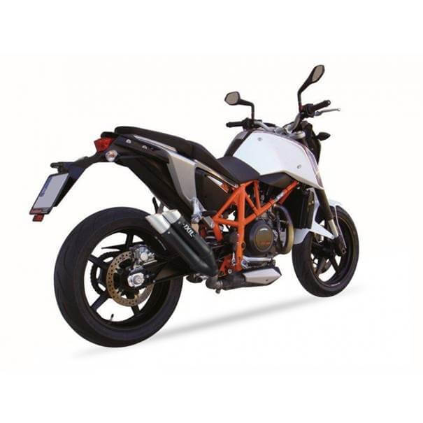 IXIL Hyperlow black XL Endtopf KTM Duke 690, Edelstahl, Dualexit, E-geprüft
