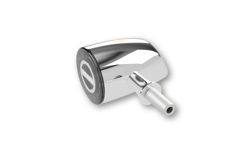 HIGHSIDER Pro Rocket Classic LED Indicator Gehäuse  Chrom / Linse Rauchgrau (Paar), Vorn & Hinten