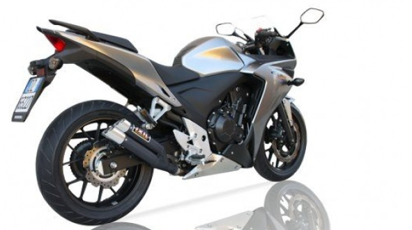 IXIL HYPERLOW BLACK XL Edelstahl-Endtopf für CBR 500 R / CB 500 F (Bj.13-15) / CB 500 X (Bj.13-16)