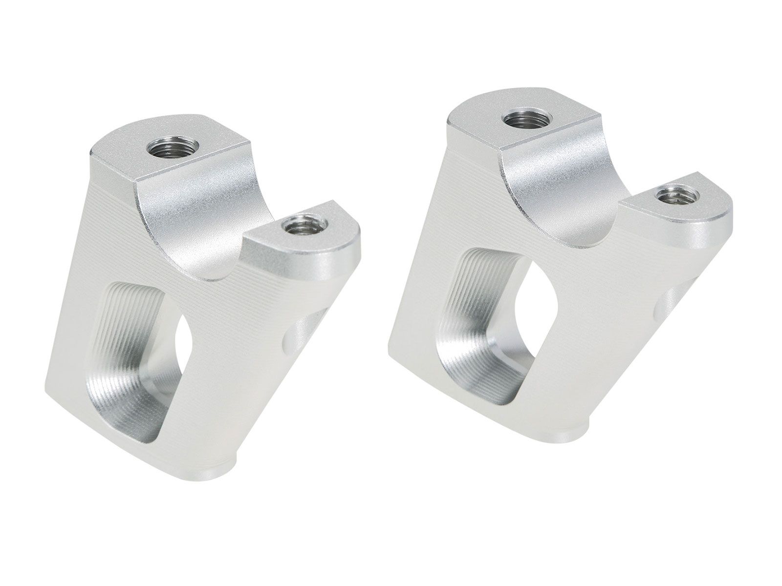 Lenkererhöhung H=25 mm mit Versatz 23 mm zurück silber für BMW R nineT Urban G/S (17-23)