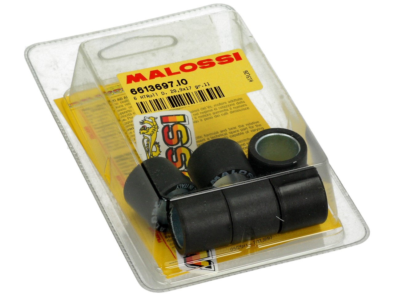 Malossi Variatorrollensatz, 21x17 mm, 11,0 g, Stück: 6