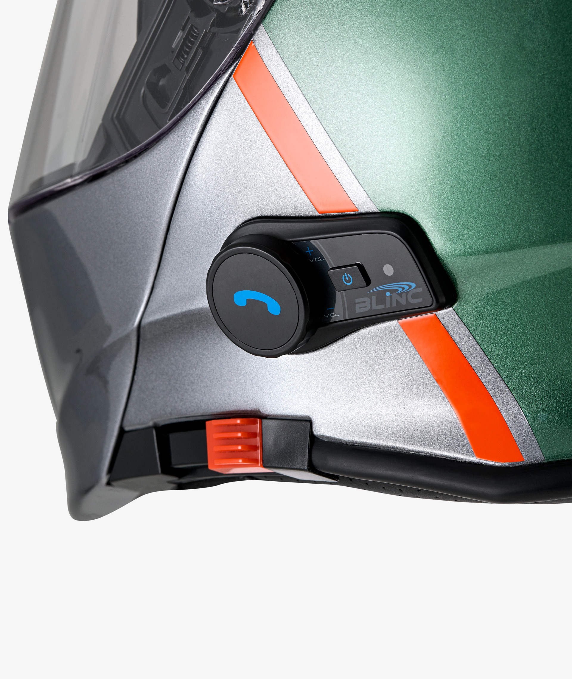 Moto Guzzi Helm „Modular BT“ grün mit Bluetooth