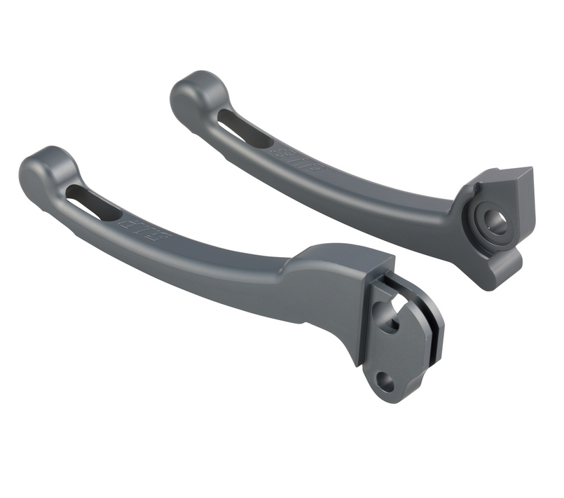 Sporthebel Set Kupplung/Bremse für Vespa PX 125-200ccm, HBZ Grimeca, rechts/links, grau matt