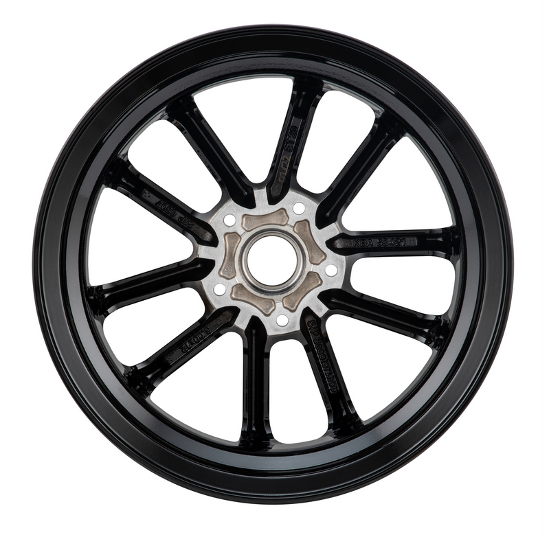 Felge vorne/hinten 12" für Vespa GTS/​GTS Super/​GTV/​GT 60/​GT/​GT L 125-300ccm, schwarz glänzend