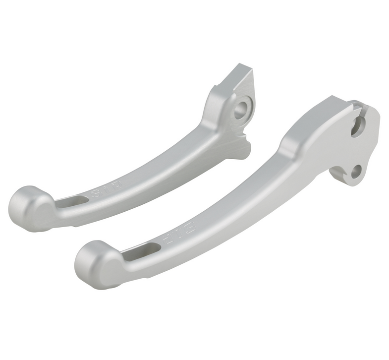 Sporthebel Set Kupplung/Bremse für Vespa PX 125-200ccm, HBZ Grimeca, rechts/links, silber matt