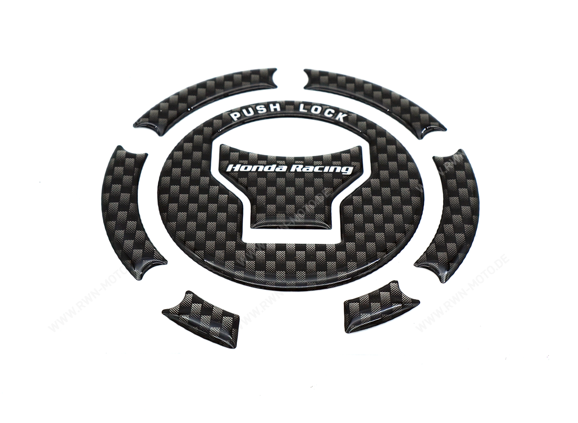 Tankdeckel-Dekor mit HRC Logo Original für alle Honda Modelle