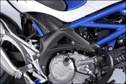 Rahmenabdeckung, Carbon Optik für Suzuki SFV650 Gladius BJ. 2009-2016