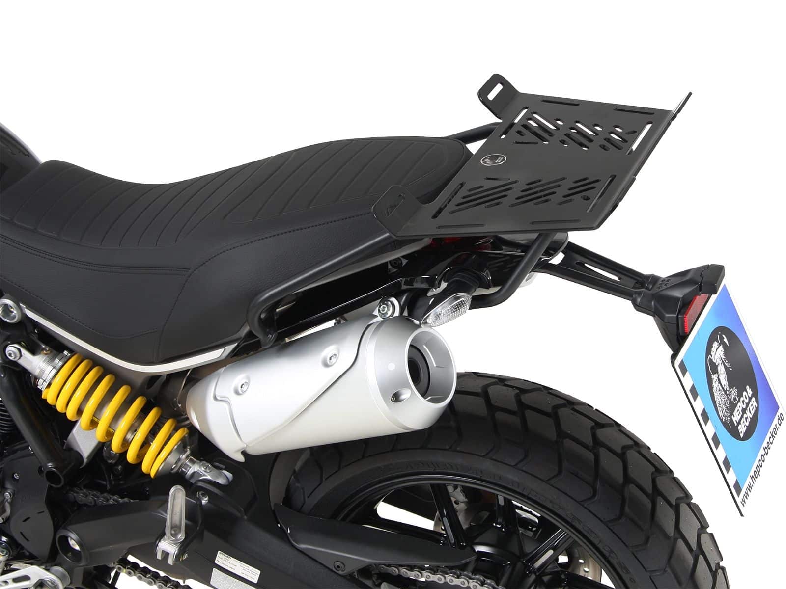 Gepäckbrückenverbreiterung schwarz für Ducati Scrambler 1100 /Special /Sport (18-20) Hepco & Becker
