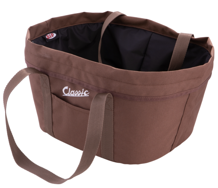 Gepäckkorb Classic für Vespa, dunkelbraun