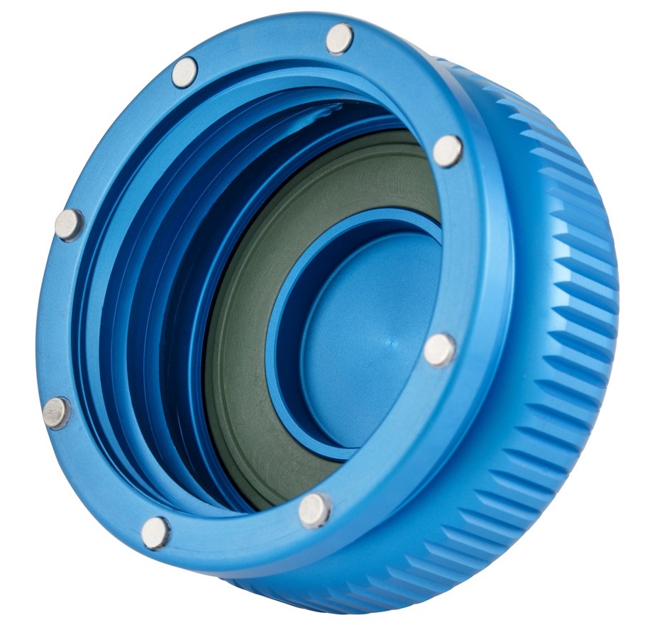 Tankdeckel für Vespa, blau matt