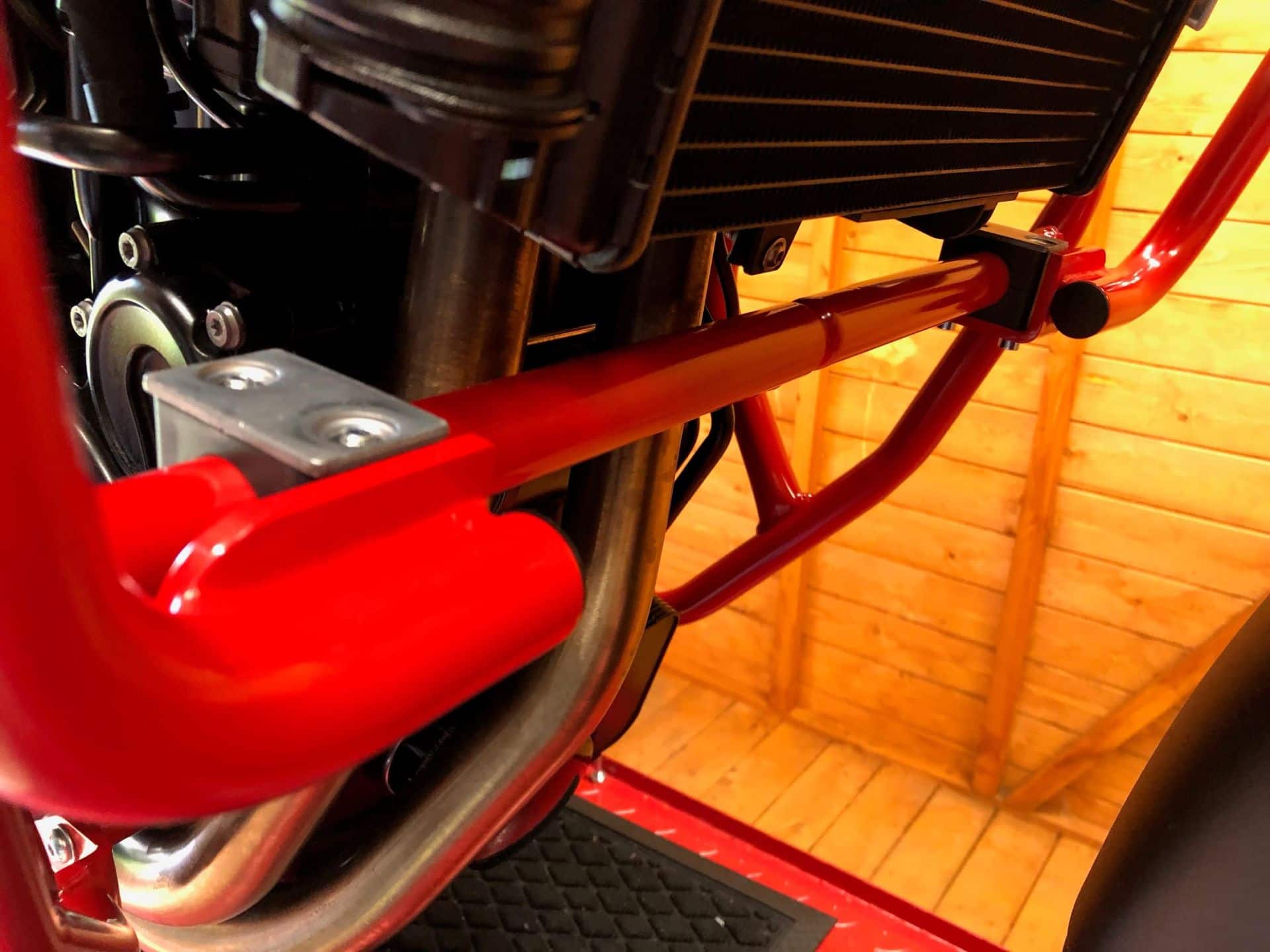 Motorschutzbügel rot für BMW F 800 GS (08-18) Hepco & Becker