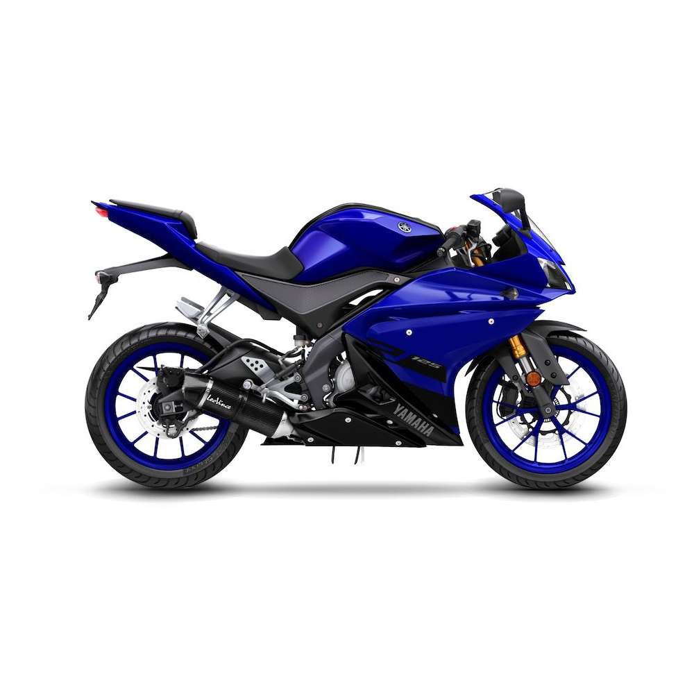 LeoVince Komplettanlage LV One Evo für Yamaha MT-125 /YZF-R 125, Carbon, E-Gutachten