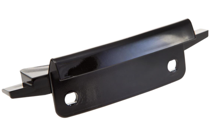Verbindungsstück Monoschlitzrohr Beinschild schwarz glänzend für Vespa Primavera/​Sprint 50-150ccm